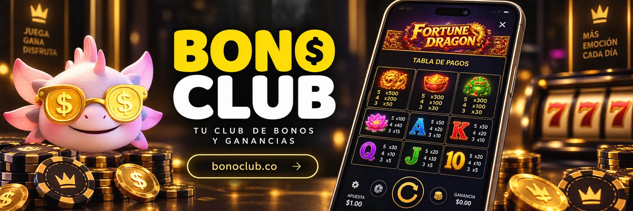 Pantalla de smartphone mostrando la tabla de pagos y valores de símbolos en una tragamonedas online