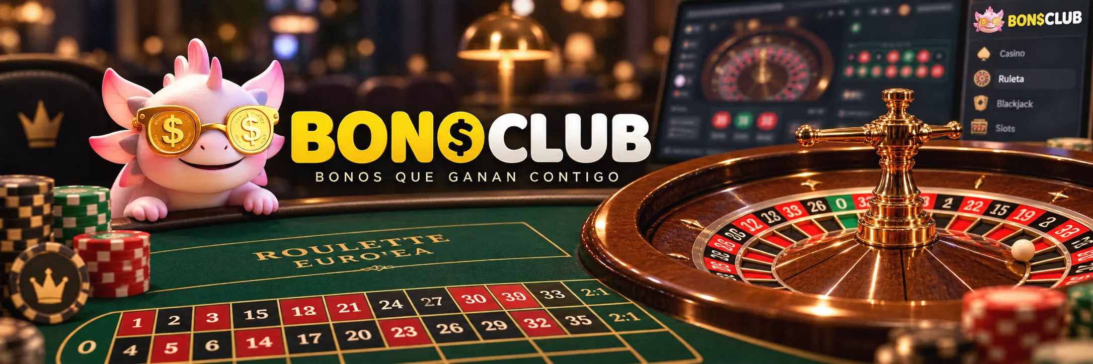 Mesa de ruleta y distribución del paño para comprender las reglas del juego en bonoclub.co