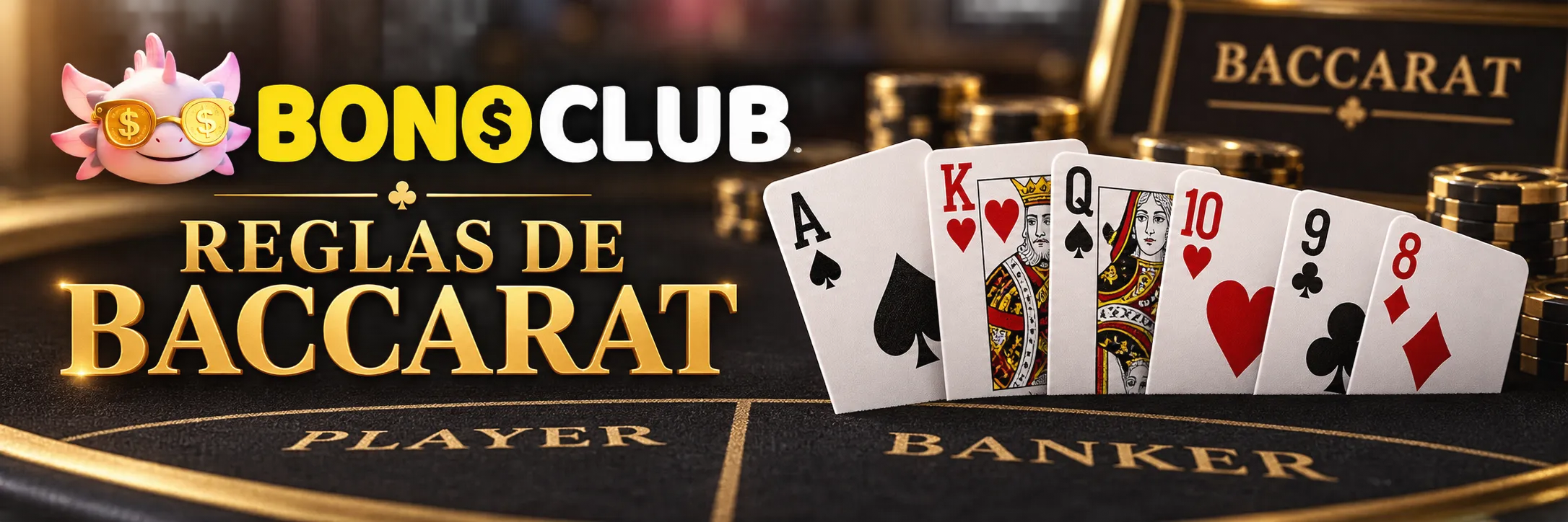 Valores de las cartas para el cálculo de puntos en el baccarat