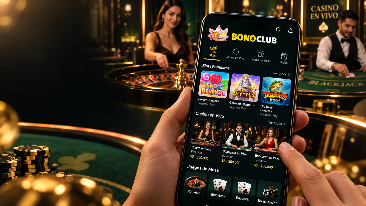 Lobby de casino de Bonoclub