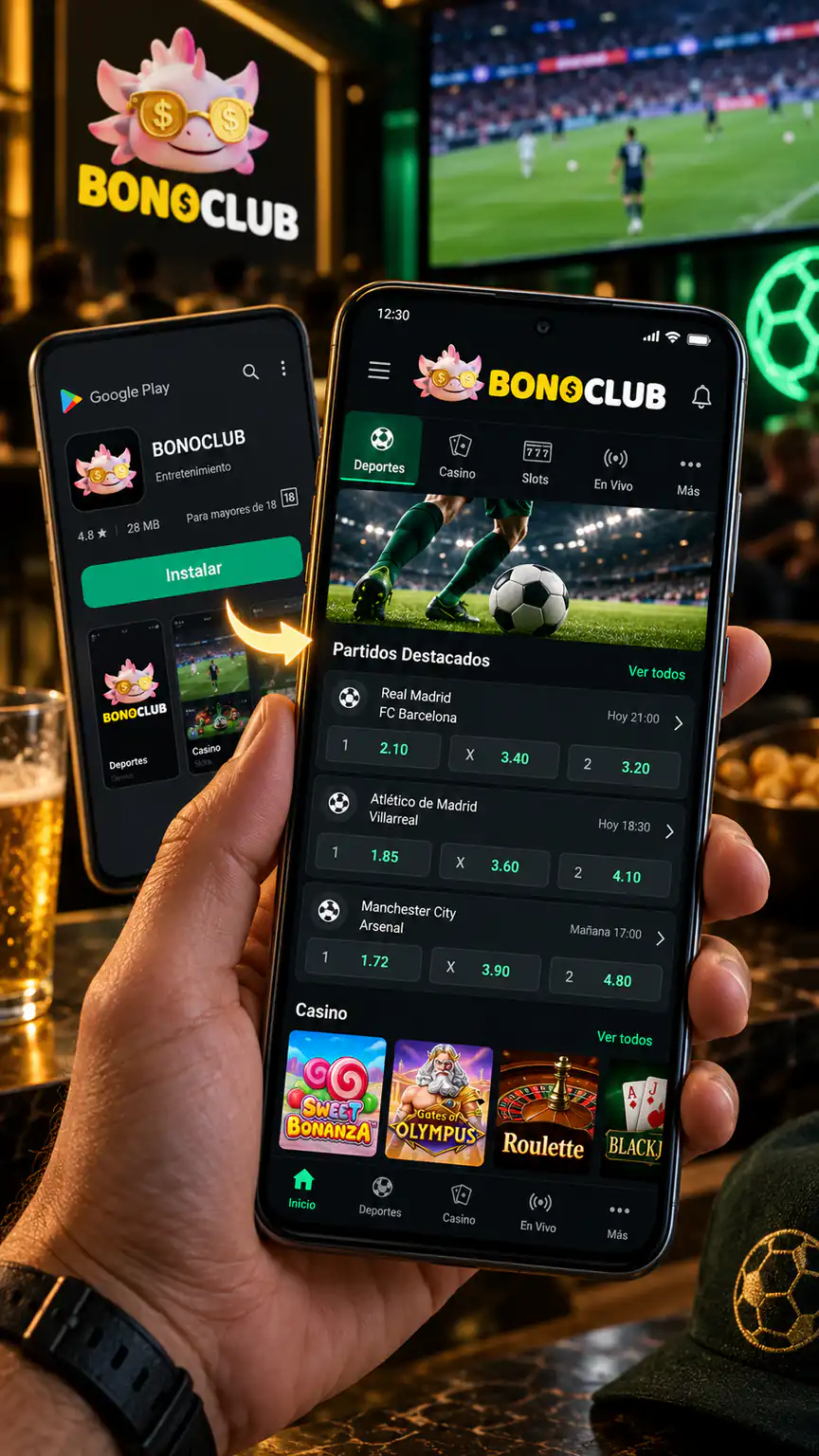 Instalación móvil de la app