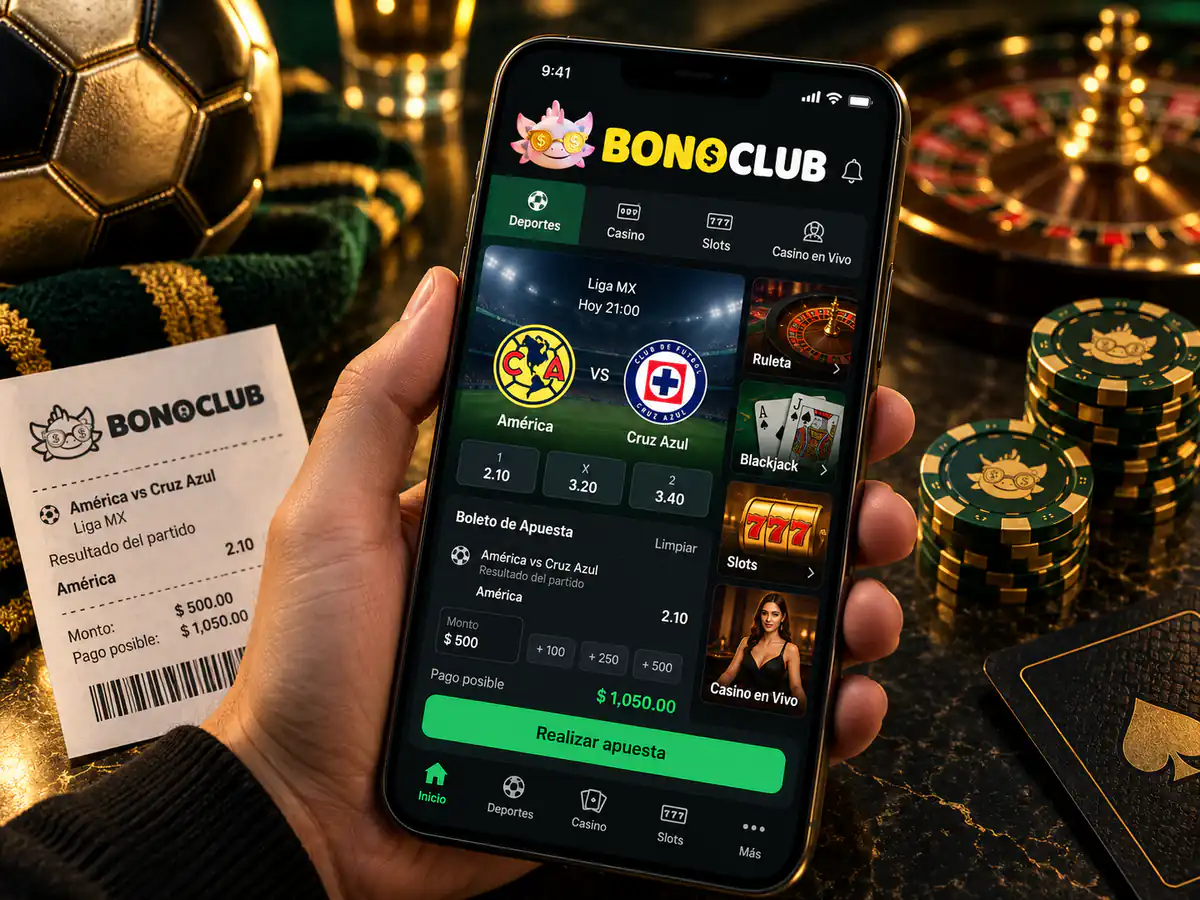 Casino y partidos en el celular