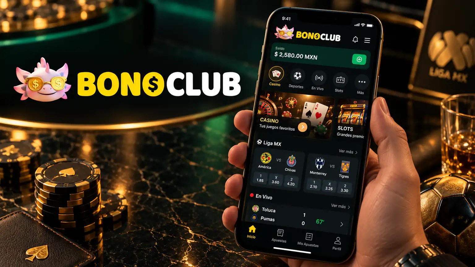 Acceso a Bonoclub desde celular
